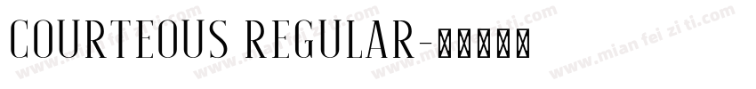 Courteous Regular字体转换